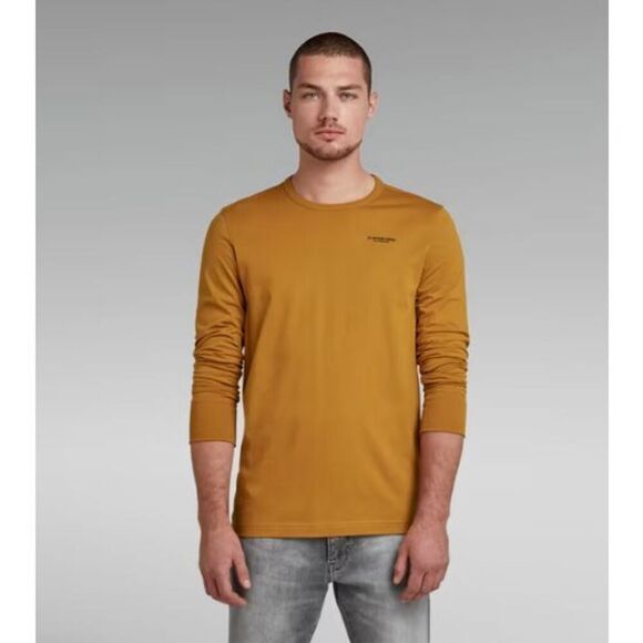 G-Star Raw D20448 336 Men's Sz M Vulcan Rust/Burnt Orange L/S Base-R T-Shirt - Picture 10 of 11
